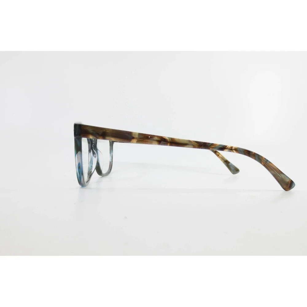 Carla Murphy CM 8007 BL/BR Blue Brown Marbled Cat Eye Eyeglass Frames 55-18-140